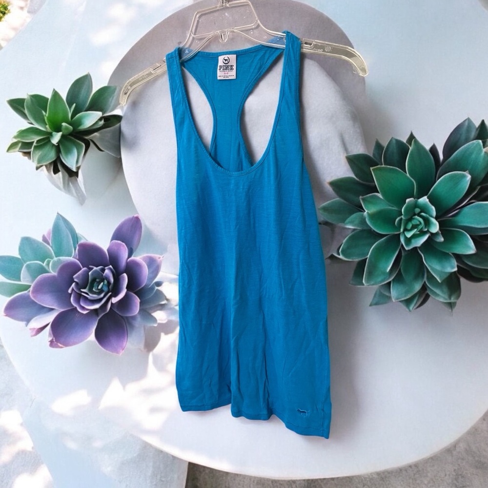 Victoria’s Secret PINK Blue Women's Tank Top